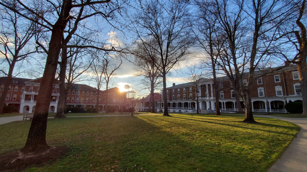 Campus scene for Zoom purposes