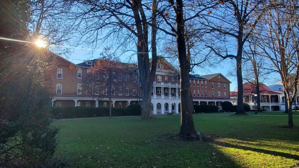 Sunny day on campus