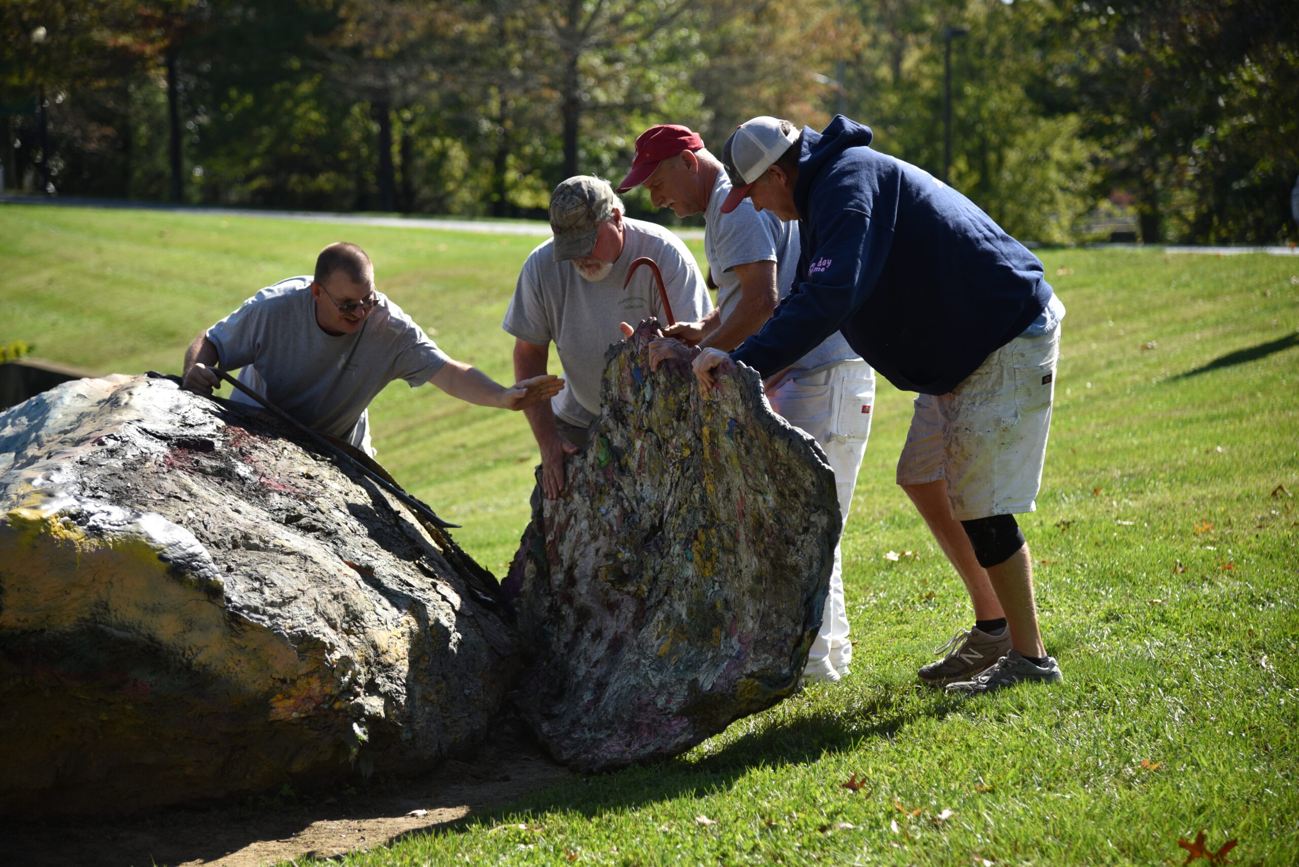 Rock Paint Layer Removal