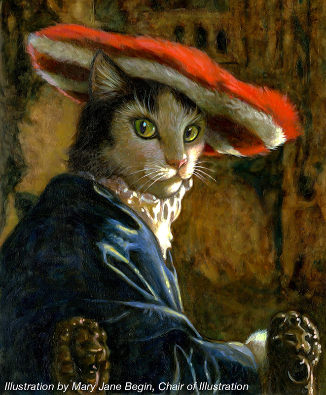 Cat illustration by Mary Jane Begin – Children's Literature and Illustration