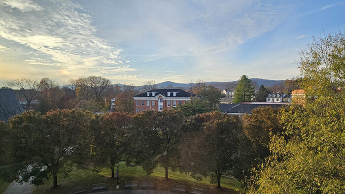 Hollins Campus Overview from Wyndham Robertson Library